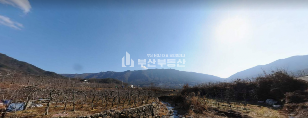 경남 밀양시 산내면 밀양 산내면 , 사과밭, 주말농장, 맑은 하천접, 매매 매물번호 10049 사진 2